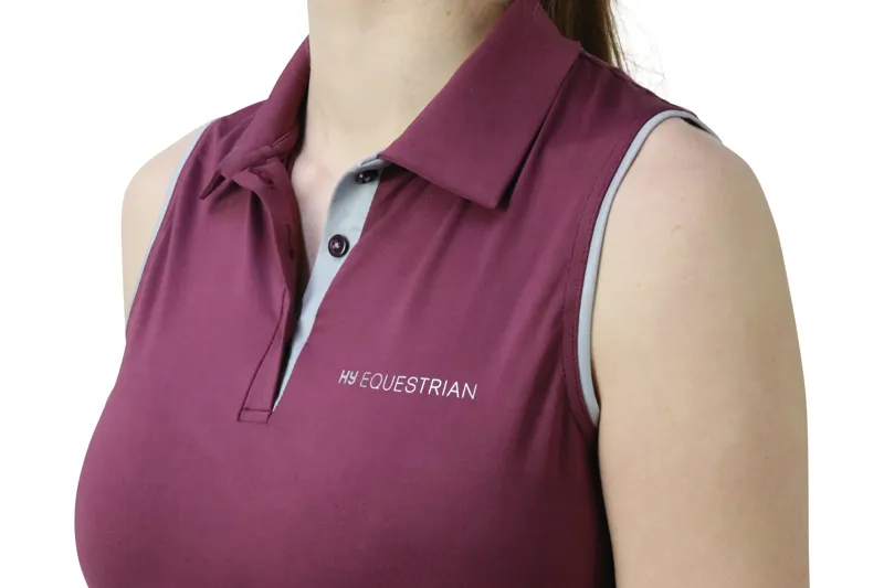 Hy Equestrian Synergy Ladies Sleeveless Polo - Fig-2
